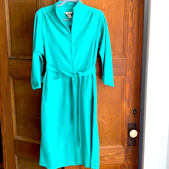 Vintage Green Umba for Parues Feinstein Dress. Long sleeve. Size 10. - Picture 1 of 6